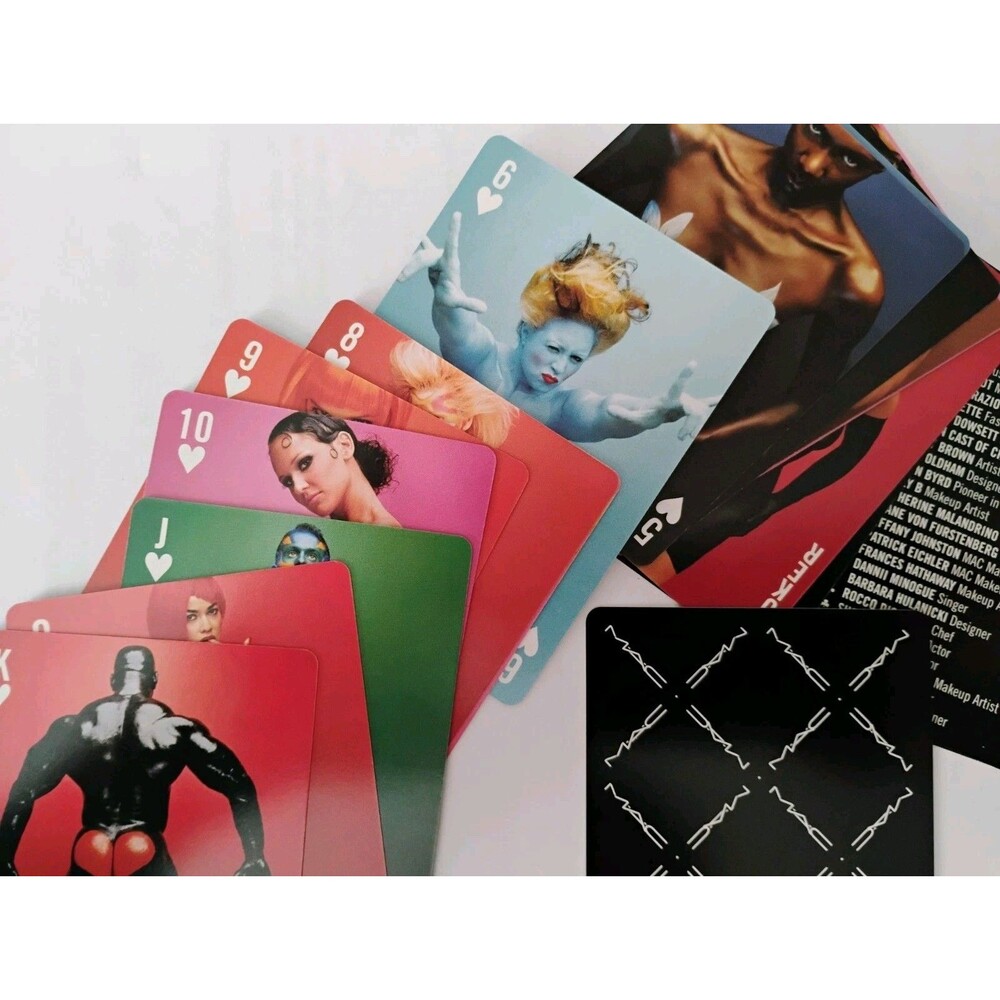 Vintage 2004 M·A·C Cosmetics x Assouline Body Art Playing Cards Archive Set